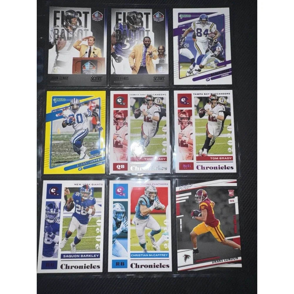Football cards 162 Banger lot! Holos, auto, numbered, patch, rookie etc….